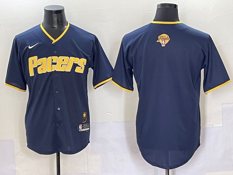 Men 2025 Indiana Pacers Blank Blue Joint Name NBA Jersey style 11->->NBA Jersey